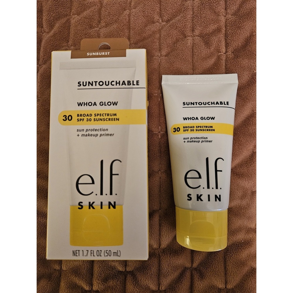 NIB e.l.f. Skin Suntouchable Whoa Glow Sheer Bronze Shimmer "Sunburst" 1.7 oz.